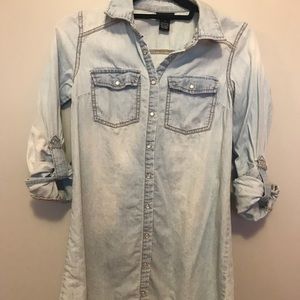 Rue 21 button up denim dress